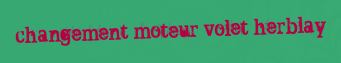 Changement moteur volet Herblay