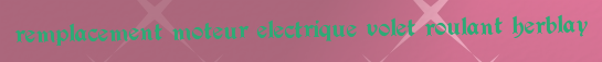 Remplacement moteur electrique volet roulant Herblay